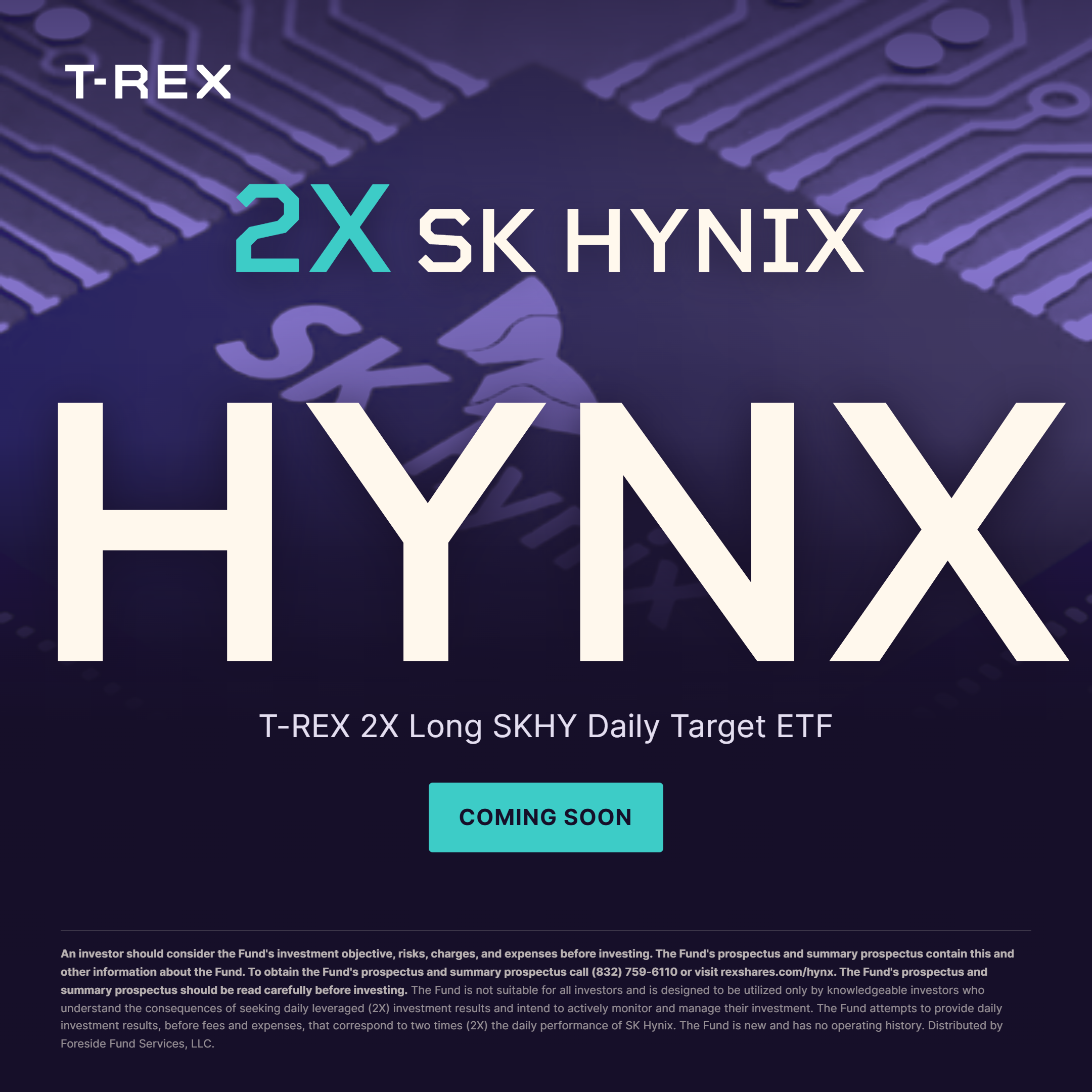 T-REX 2X Long SKHY Daily Target ETF (HYNX), coming soon